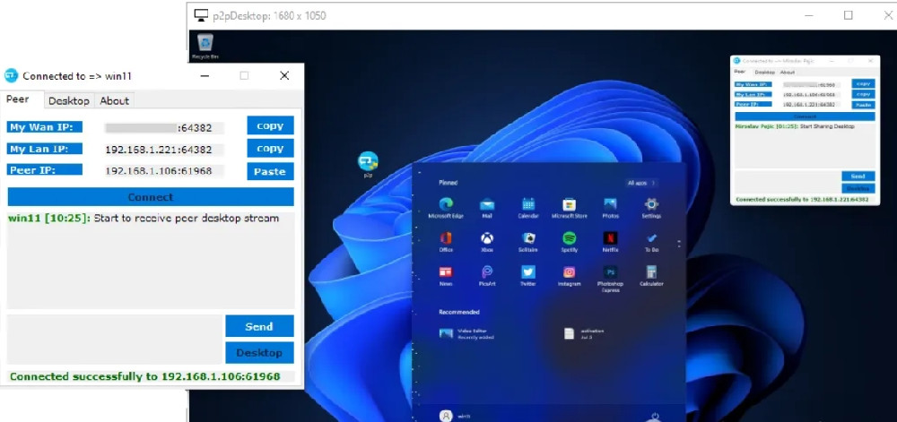 斩获2.5K星 !!! 再见TeamViewer , 听起来很厉害 , P2P实现远程桌面 ！绝了